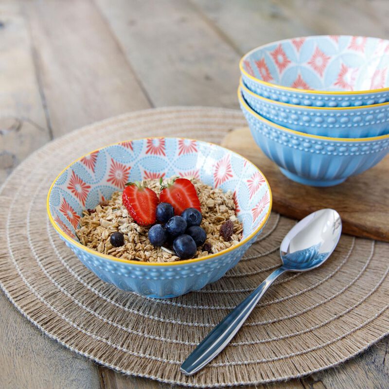 Mikasa Blue Mosaic Does It All Bowl 15.7cm image number 3